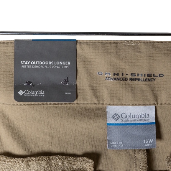 Columbia Women's Silver Ridge Stretch Utility Capris II Pants; Size 16W - Picture 9 of 16